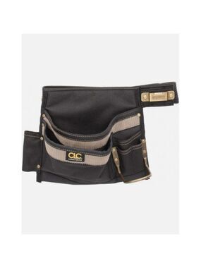 CLC 1245 46" Max Waste Tool Belt 6 Pocket, 2" Wide, Tan/Black, Polyester